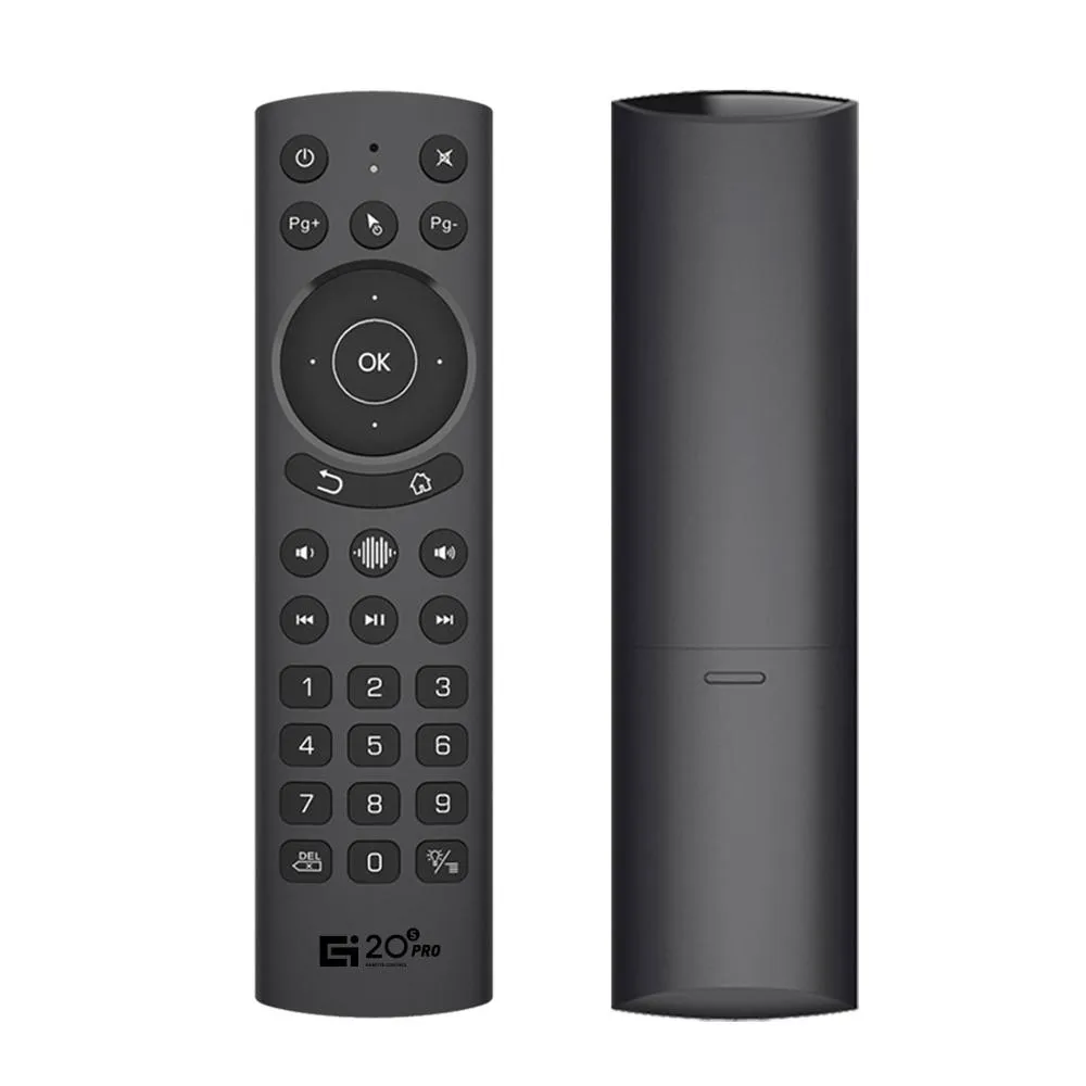 G20S Pro Röstfjärrkontroller Air Mouse Bakgrundsbelysning Infraröd Learning Gyro 2.4G Trådlös För TX3 TX6S X96 H96 A95X Mecool Android TV BOX