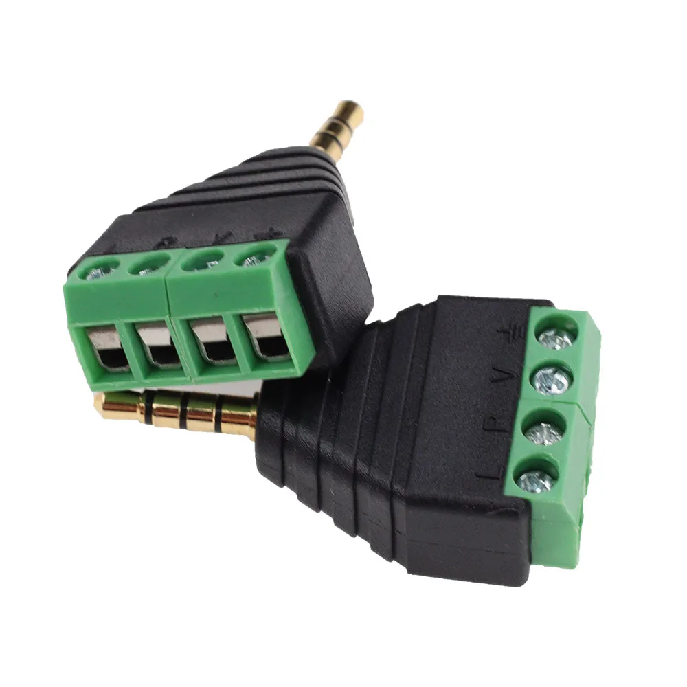 5mm Headphone Jack Solder Connector Pole Stereo Audio Plug For