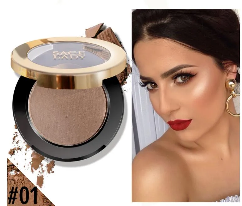 Varaktig konturpulver Makeup Bronzer Palette Make up Illuminator Highlighter Shimmer Face Powder Cosmetics Wholesale