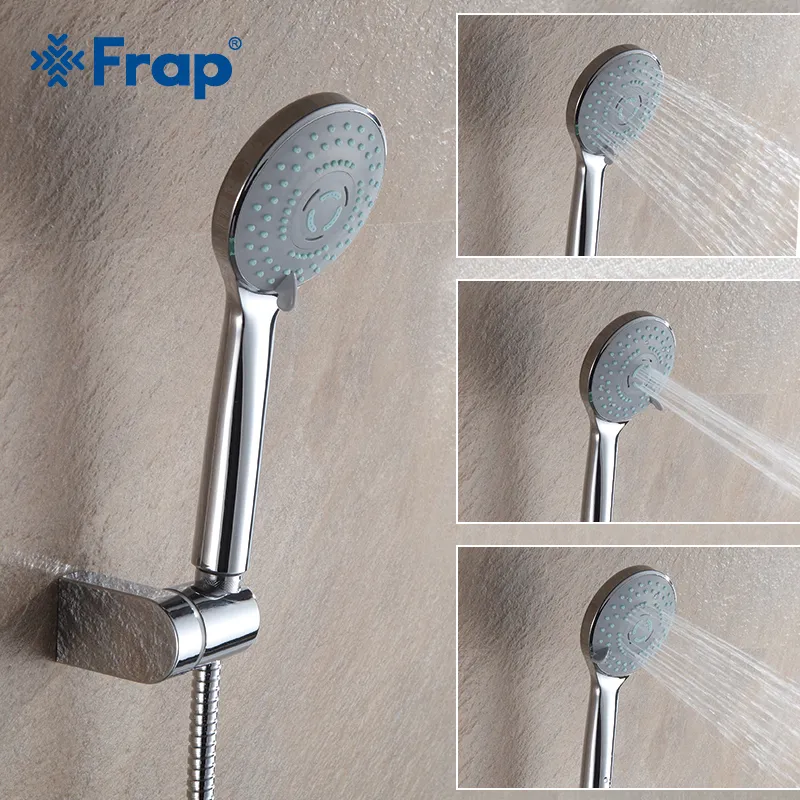 Frap Third gear adjustment Water saving round shower head ABS plastic hand hold rain spray bath shower Bathroom Accessories F09 Y200109