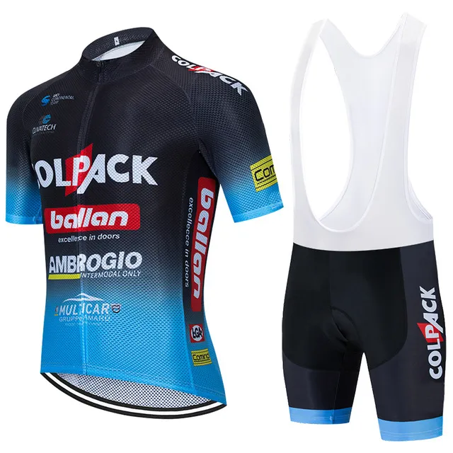 2024 Colpack Cycling Jersey 19D 자전거 바지 정장 남성 여름 Quick Dry Pro 자전거 셔츠 Maillot Culotte Wear