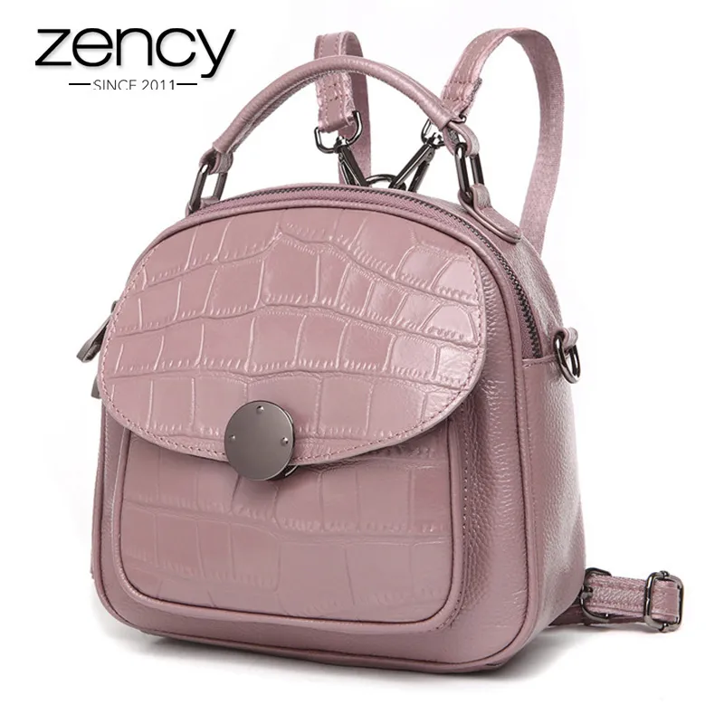 Compra Patrón De Piedra Zencil 100% De Cuero Natural Mujeres Bonitas  Mochila Mochila Bolsas De Escolares Casuales Bolsas De Viaje Charm Pink  Knapsack Satchel Barato | Entrega Rápida Y Calidad | Es.Dhgate