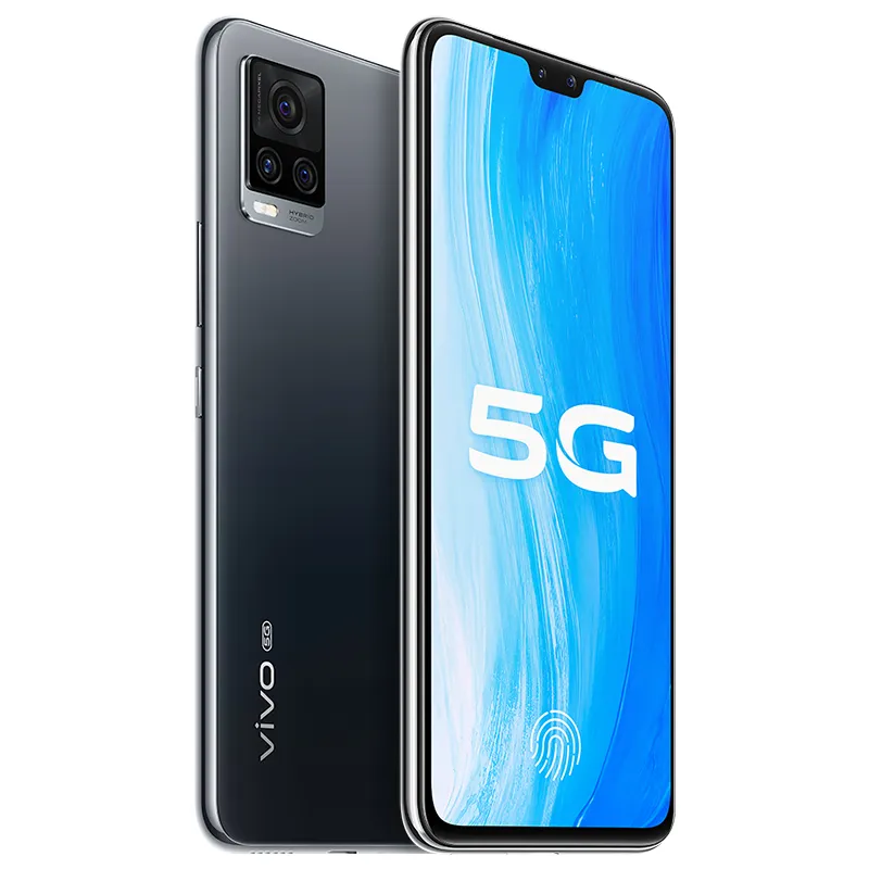 オリジナルvivo S7 5G携帯電話8GB RAM 128GB 256GB ROM Snapdragon 765Gオクタコア64MP AR 6.44 "画面指紋IDフェイスウェイク携帯電話