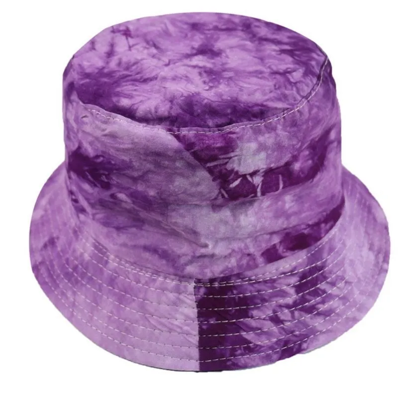Unisex Gradient Tea-Dye Bucket Hat Hip Hop Street Dance Side Breim Fisherman Cap K4UB Y200730