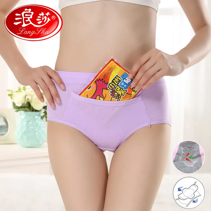 Cotton Menstrual Period Panties Leak-proof Briefs Womens
