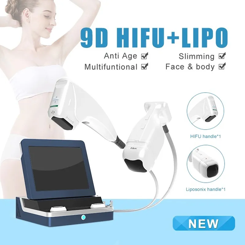 3D HIFU LIPOSONIX 2IN1 초음파 지방 흡입 슬리밍 머신 Lipohifu 스킨 스파 스파 리포닉 슬림 요법 살롱 사용