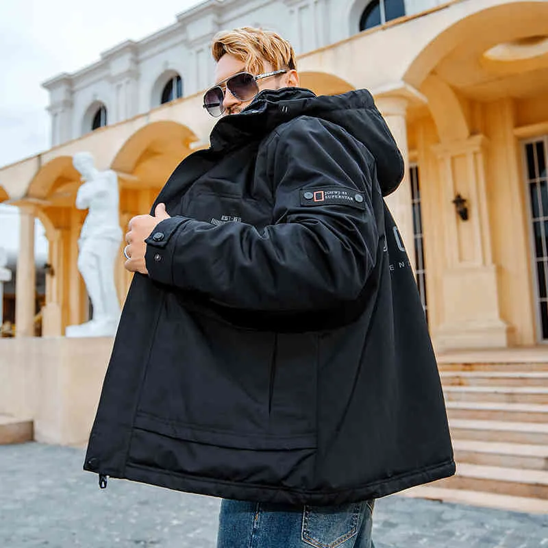 Compre SCACE VERSIÓN 280 KG Hombre Gordo Chaqueta Grande Abrigo Con Capucha  Y Peluche De Algodón Fino 2020 Invierno Nuevo A 97,23 € Del Awei1232 |  Es.Dhgate.Com