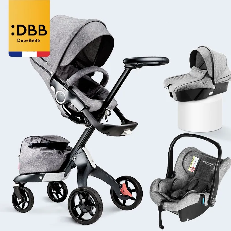 3 In 1 Baby Stroller High Land Scape Dsland Sitting Hot Mom Coches