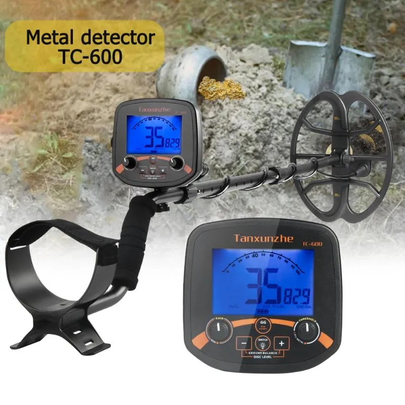 Metal Detector TC-600 Rilevatore preciso Localizzazione accurata di tutti i tesori Scavatore di profondità d'oro Professionale sotterraneo