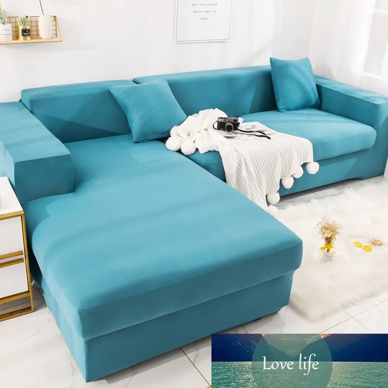 Elastic estiramento Slipcovers Sofá secional Cover for Living Room Couch Tampa L forma Poltrona Individual Duplo Três sofa tampa