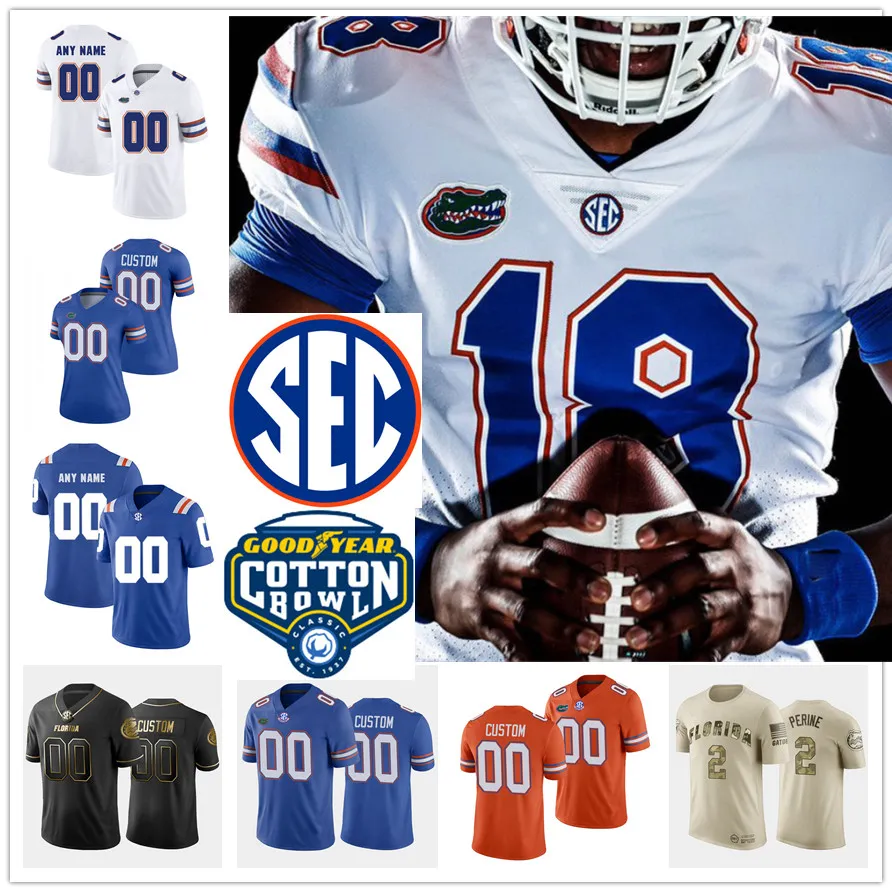 2022 NCAA Custom Florida Gators Stitched Football Jersey 18 Jack Anders 47 Jace Christmann 97 Griffin McDowell 93 Dylan Meeks 86 Jor dan Pouncey 51 Ventrell Miller