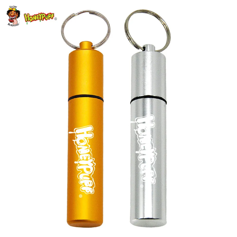 HOneyPuff metal hava geçirmez mühürlü kavanoz depolama konteyner 10 ml alüminyum koku geçirmez seyahat tüpleri tütün için tütün kavanoz