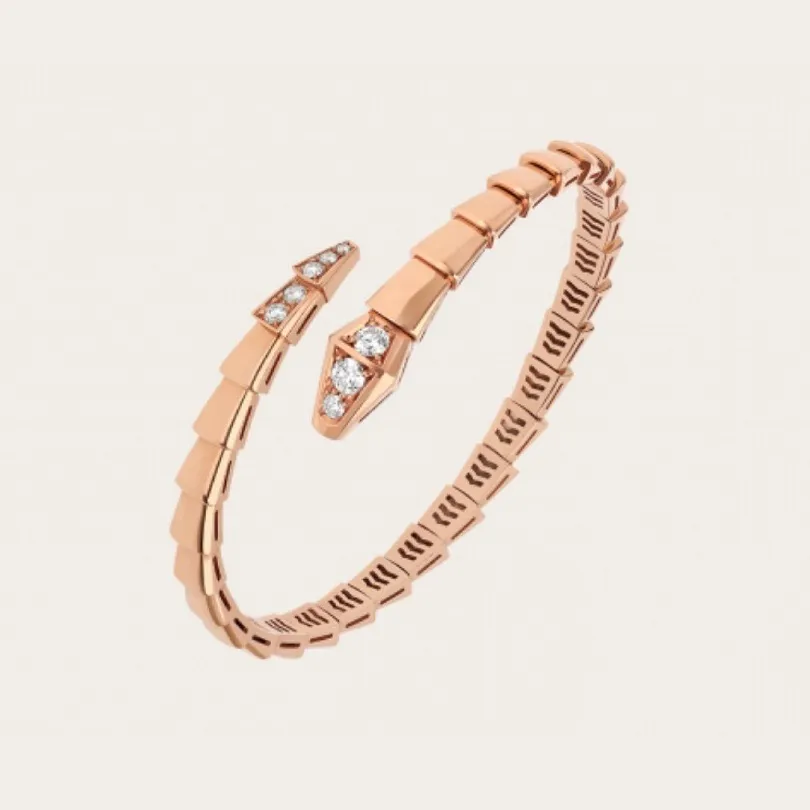 BUIGARI Armbandsdiamanter av högsta kvalitet 18K guldpläterade Fabriksförsäljning smycken klassisk stil Armband diamanter Armband designer europeisk storlek jubileumspresent