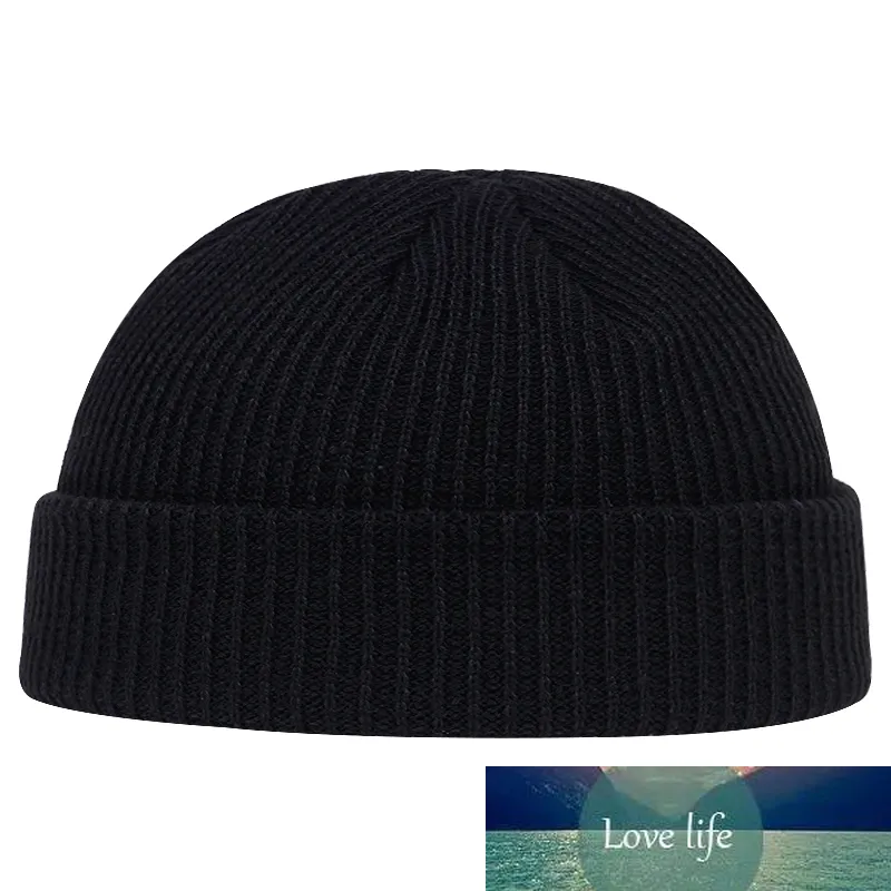 Autunno Inverno Melone Cap Uomo Donna Cappello lavorato a maglia Beanie Zucchetto Berretti da marinaio Polsino corto senza tesa Retro Cappelli stile navy Casquette