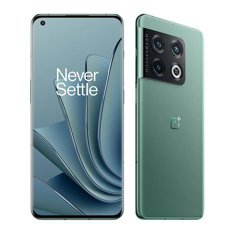 Original One Plus 10 Pro 5G 휴대 전화 8GB RAM 256GB ROM Octa Core Snapdragon 8 Gen 1 50MP AI NFC 안드로이드 6.7 "120Hz AMOLED 전체 화면 지문 ID 얼굴 스마트 핸드폰