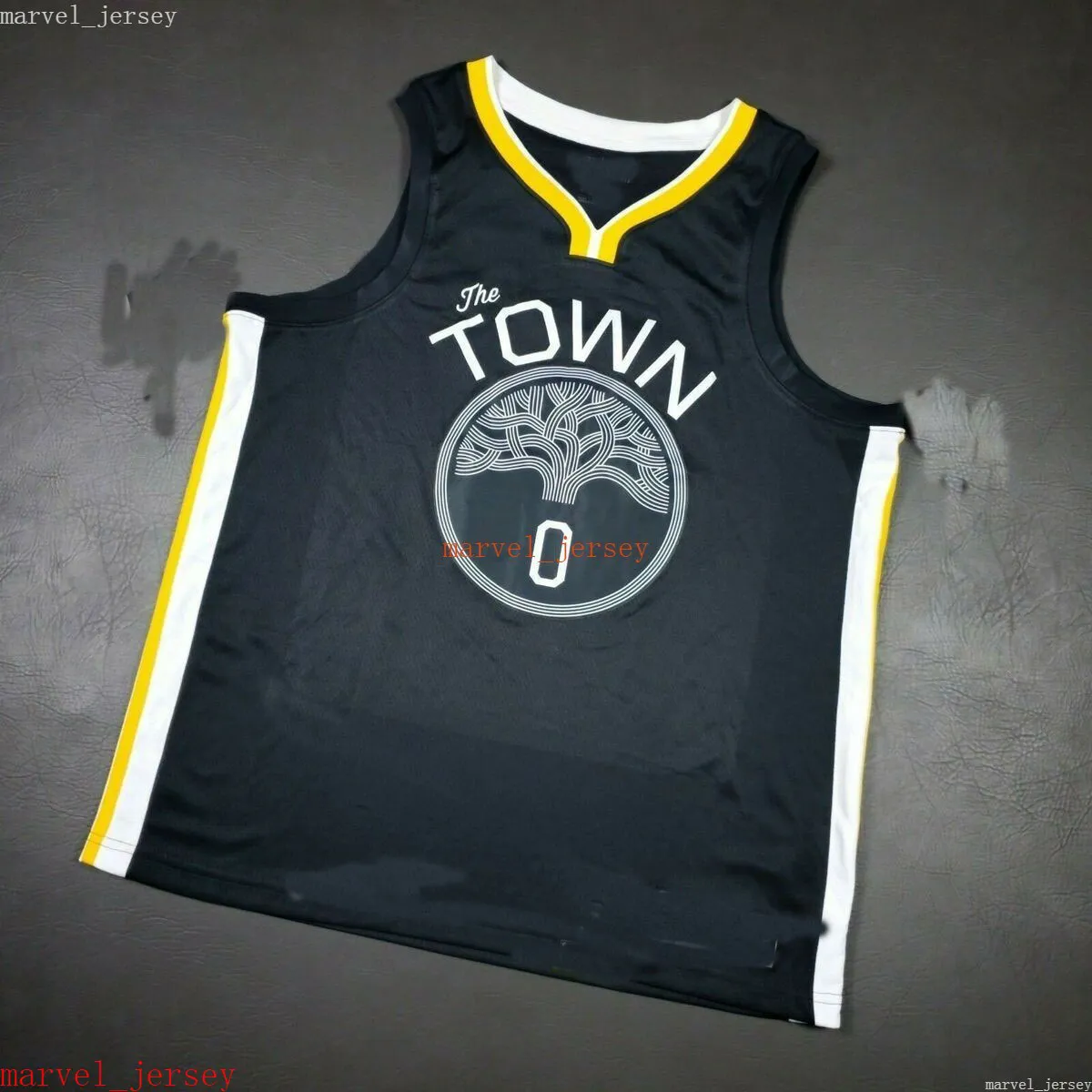 100 Stitched DAngelo Russell Swingman Jersey Black XS 6XL Mens