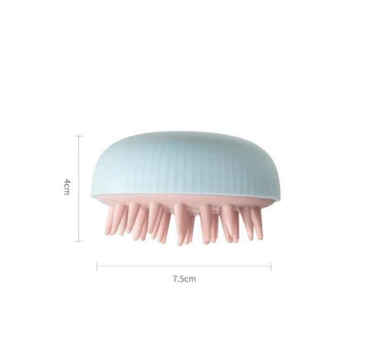 Silicone Head Body Scalp Massage Brush Combs Shampoo Hair Washing Comb Shower Brushes Bath Spa Slimming Massages Supplies SN4339