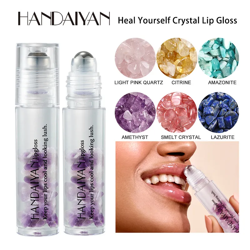 Handaiyan Crystal Roll-on Lip Gloss Hydraterende Lippenbalsem Dames Make-up Roll-on Lip Gloss