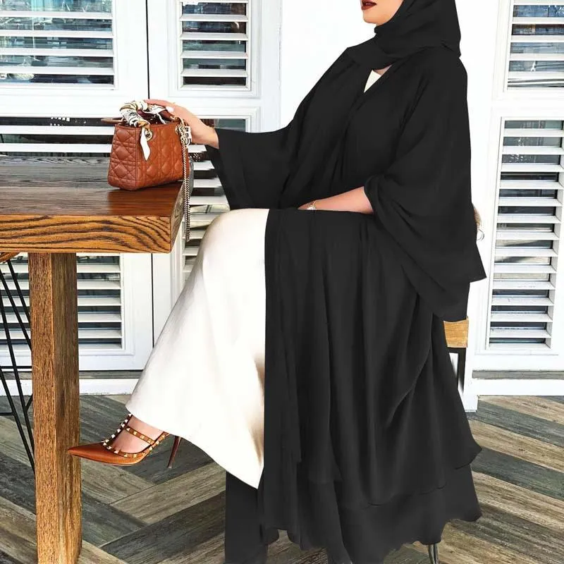 Ethnic Clothing Vetement Femme Open Abaya Dubai Turkey Abayas For