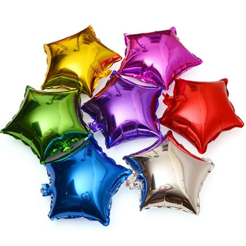 18 inch star aluminum film balloon wedding party decoration colorfull inflatable balloon foil balloon