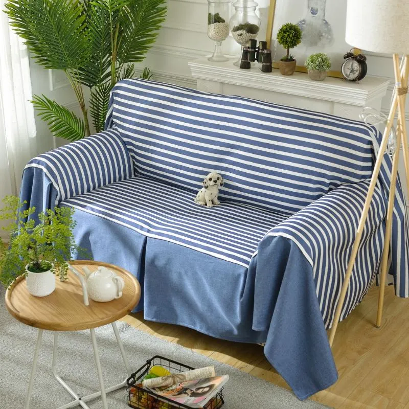 Mediterranean Sofa Cover With Non Slip Performance Fabric Sofa And