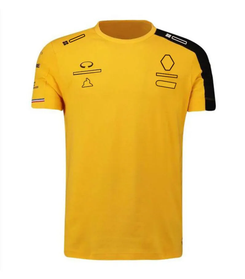 2021 Abbigliamento della squadra Polo Risvolto F1 Tuta da corsa T-shirt Manica corta da uomo Abbigliamento da lavoro personalizzazione
