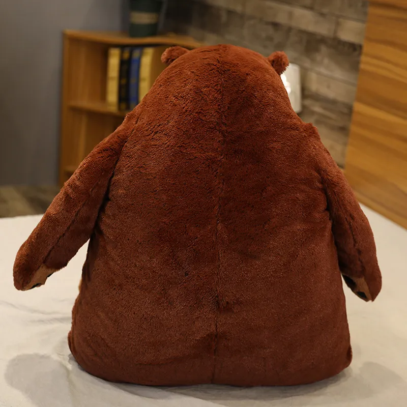 Soft Brown Bear DJUNGELSKOG Monkey Plush Toy 60cm/100cm Stuffed Teddy For Kids  Hugging Pillow Cushion VIP Gift LJ201126 From Cong05, $16.95
