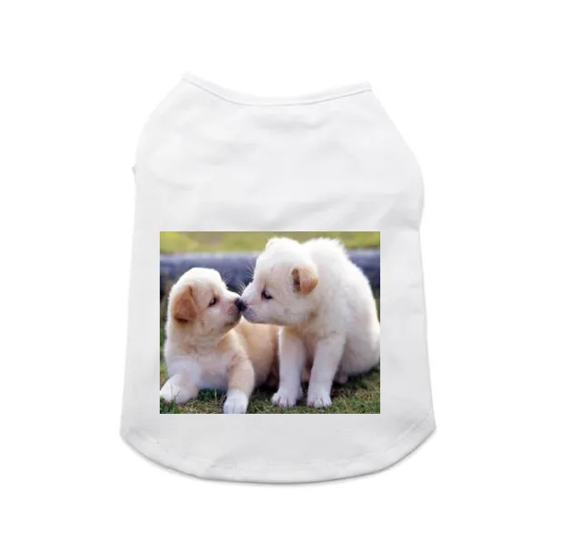 10 Pack White DIY Dog T Shirts Blank Short Sleeve T Shirts For Small