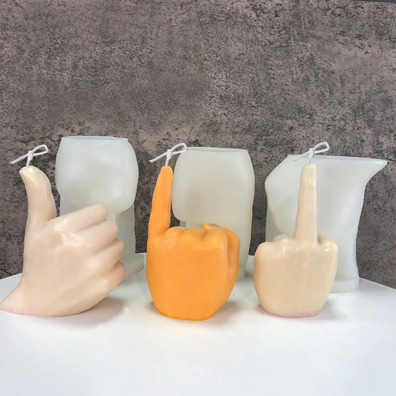Stampo In Silicone A Forma Di Dito Medio – Per Candele, Sapone, Resina E Torte, Resistente A -40°C +230°C, Riutilizzabile