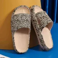 Women Summer Slippers Thick Sole Leopard Fruit Print Indoor Outside Summer Shoes Female Fashion Slides Beach Platform Slipper G220218