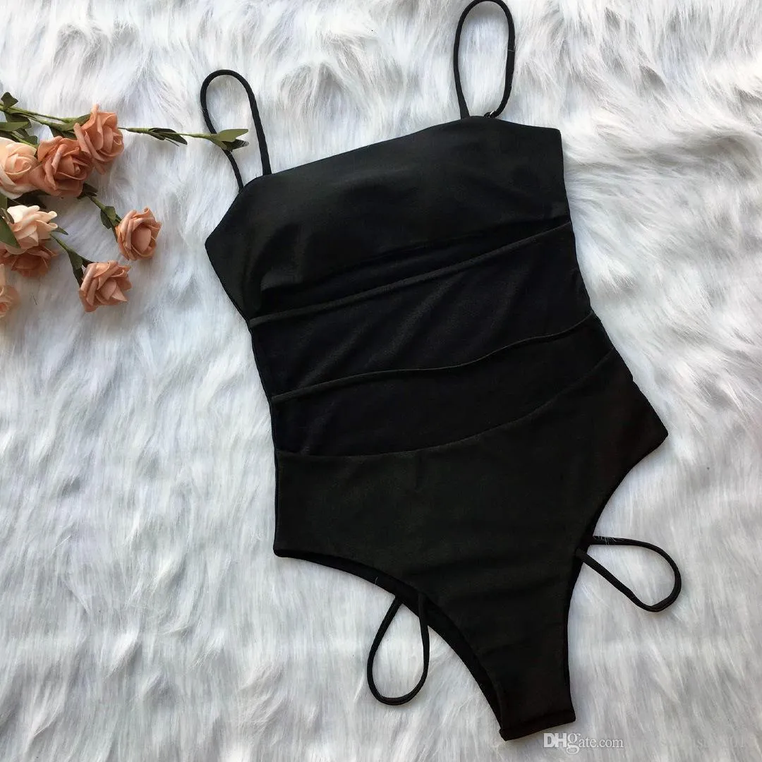 Luxury Designer Bandage Swimwear for Women Bikini 2019 Hot Sexy One-piece Monokini Bodysuit One Piece Swimsuit Woman Swim Wear Bathing Suit