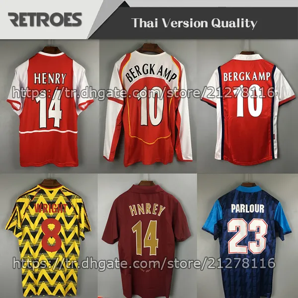 05 06 Henry Retro Soccer Trikot 04 05 Vintage 91 93 Wright 94 96 Pires Fußballhemd 02 03 98 99 Bergkamp Rosicky Reyes 08 09 Klassisches Hemd