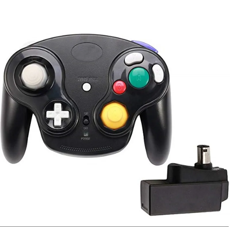 6 colori NGC Wireless 2.4G Game Controller Gamepad Joystick portatile per Wii GameCube con scatola al dettaglio DHL