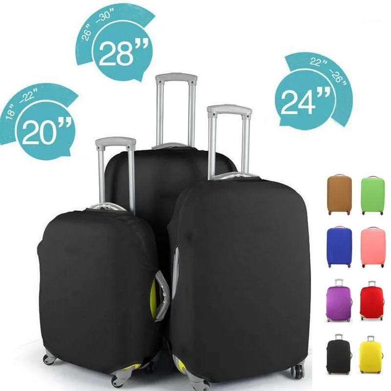 Sacs de rangement bagages housse de protection couleur bonbon pour 18-30 pouces valise à roulettes étui anti-poussière élastique accessoires de voyage
