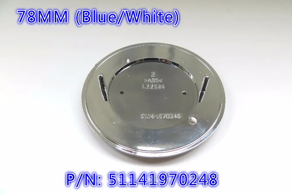 Carro stying azul branco 10pcs 78mm para bmw carro emblema distintivo capô frente tronco logotipo com bolsa de etiqueta adesivos de alta qualidade 257k