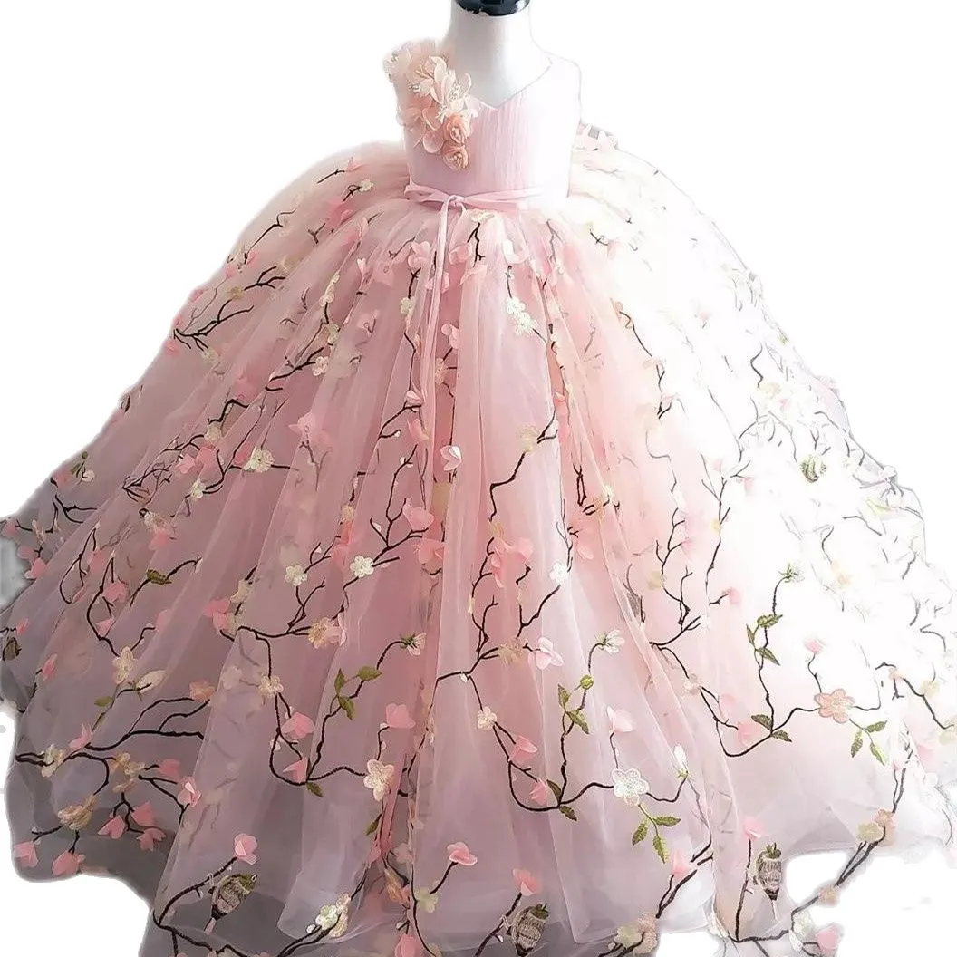 Elegante Abito Da Ballo In Pizzo Floreale Principessa Abiti Da