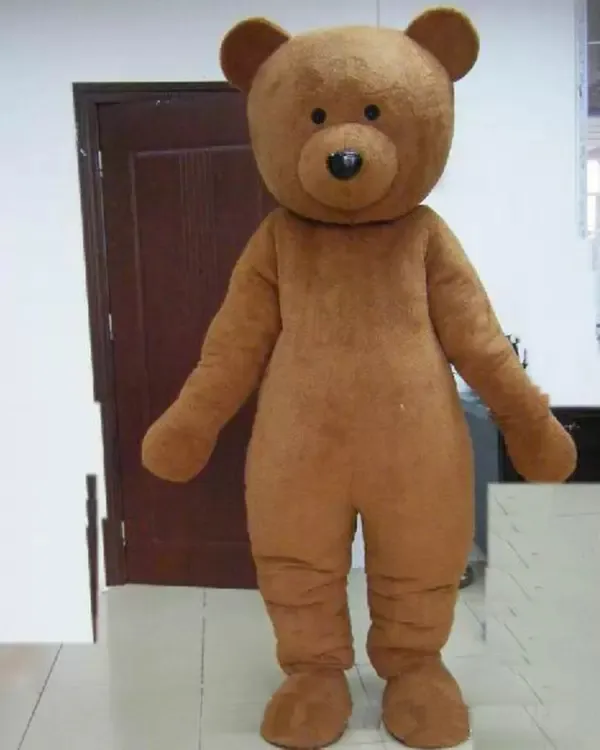 High quality plush teddy bear Mascot Costume Halloween Christmas Fancy Party Dress Cartoon Character Suit Carnival Unisex Adults Outfit