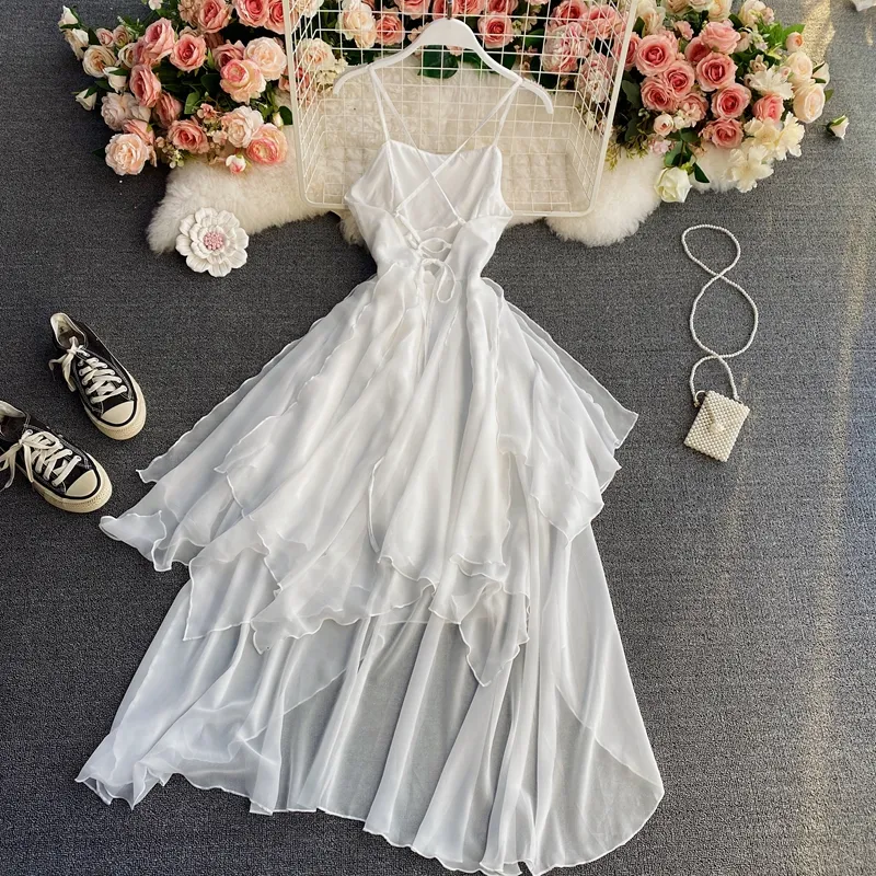 red and white beach dress Mariner Blooms Maxi Dress main image 1