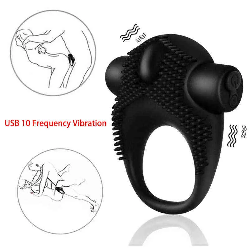 Nxy Silicone Vibrating Cock Ring for Men with 10 Speeds USB Charging Penis  Massager from Dhgate Cockrings - price 22.14