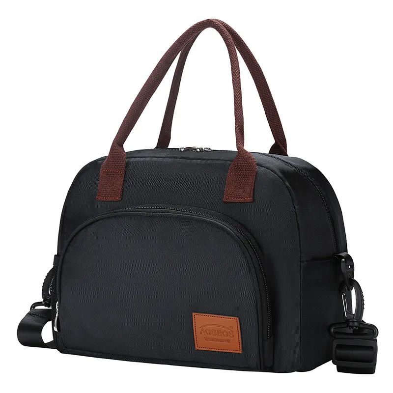 Wasserdichte Lunch-Tasche Mode Leinwand Tragbare Kühler Thermal Isolierte Lebensmittel Taschen Lebensmittel Picknick Lunch Box Tasche für Männer Frauen Kinder T200710