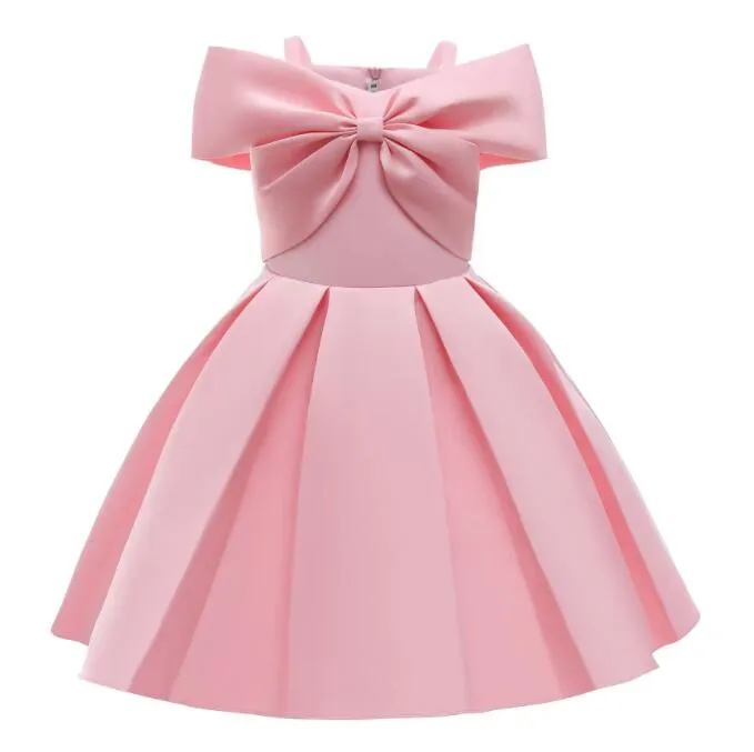 Kinder Mädchen Prinzessin Weihnachten Kleid Schleife Elegante Hochzeit Geburtstag Party Formal 2022 Baby Kleider