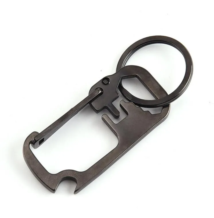 Multi-Tool Keychain - Stainless Steel Bottle Opener Keychain with Ruler ...