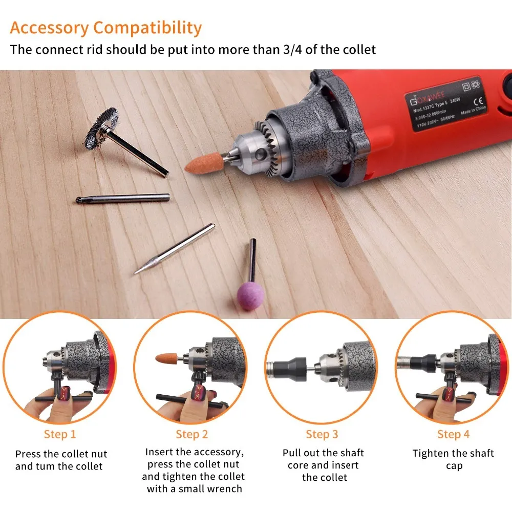 Goxawee Electric Shar Egraver 6 Dremel Bearling Machine Accessorie Power Accessorie 201225 3 116 DHgate