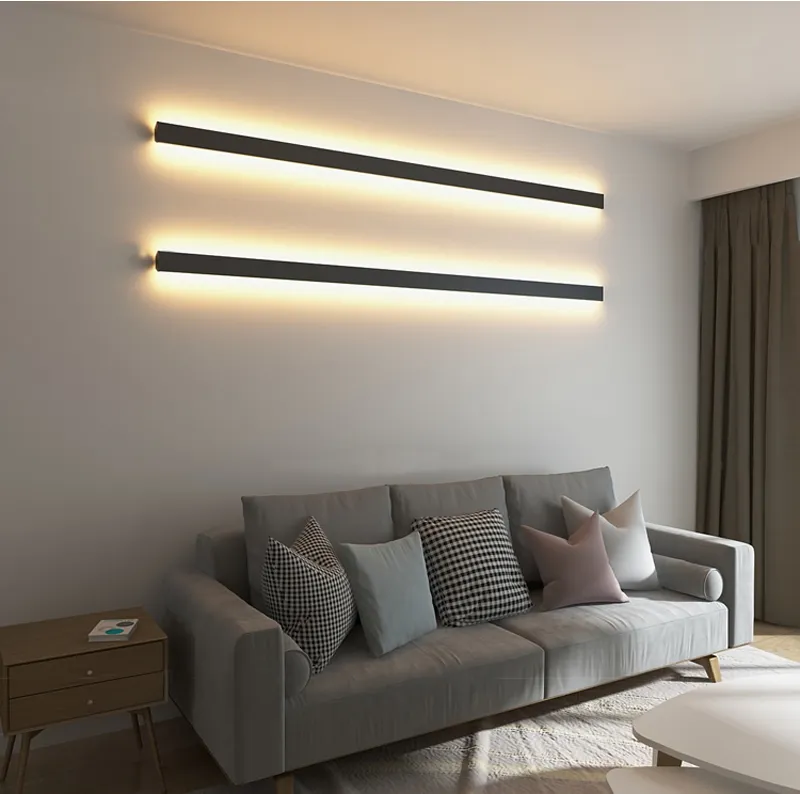 الحد الأدنى الإبداعية مصباح السقف الحديثة LED الخلفية ضوء السقف غرفة المعيشة السرير الألومنيوم سقف يجتينج AC 110V 220V