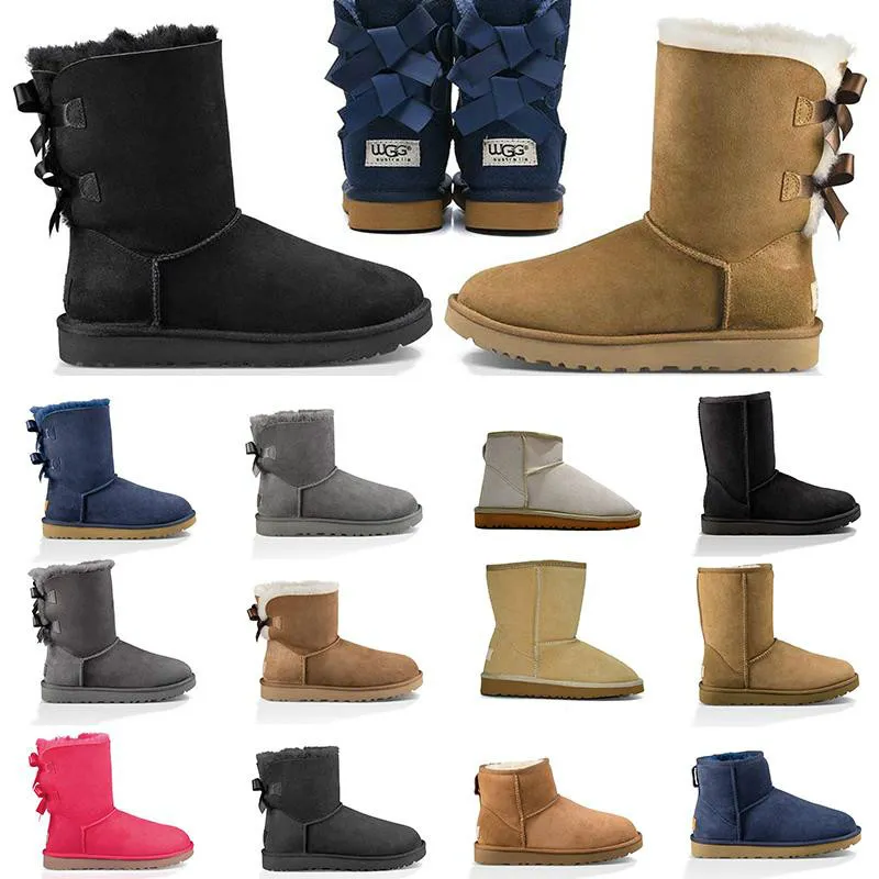 2020 Новые поступления сапоги для женщин лодыжка колена высокая меховая платформа обувь леди девушки снег зима ботинок сохранять теплые классические кроссовки