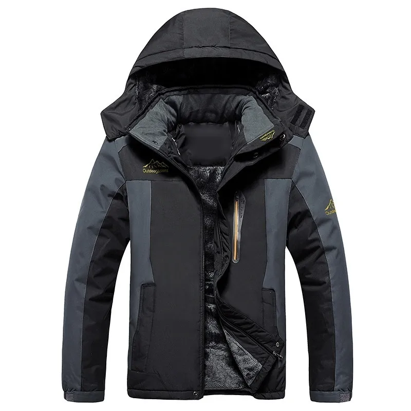 Winter Waterproof Mens Fishing Snow Jackets Men Warm Fleece Overcoat For  Outdoor Mountain Skiing Thick And Comfortable 6XL Size 201210 From Cong02,  $40.24