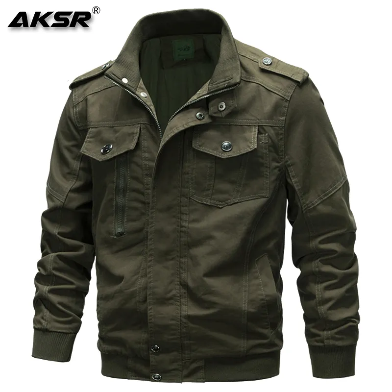 AKSR New Arrival Mens Autumn Winter Jackets Coat Thermal Cotton Outerwear Men Military Jacket Male Brand Clothing LJ201013