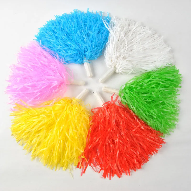 POM POMS Cheerleading Juy Cheerleading Levert Square Dance Props Color kan kiezen van handbloemen