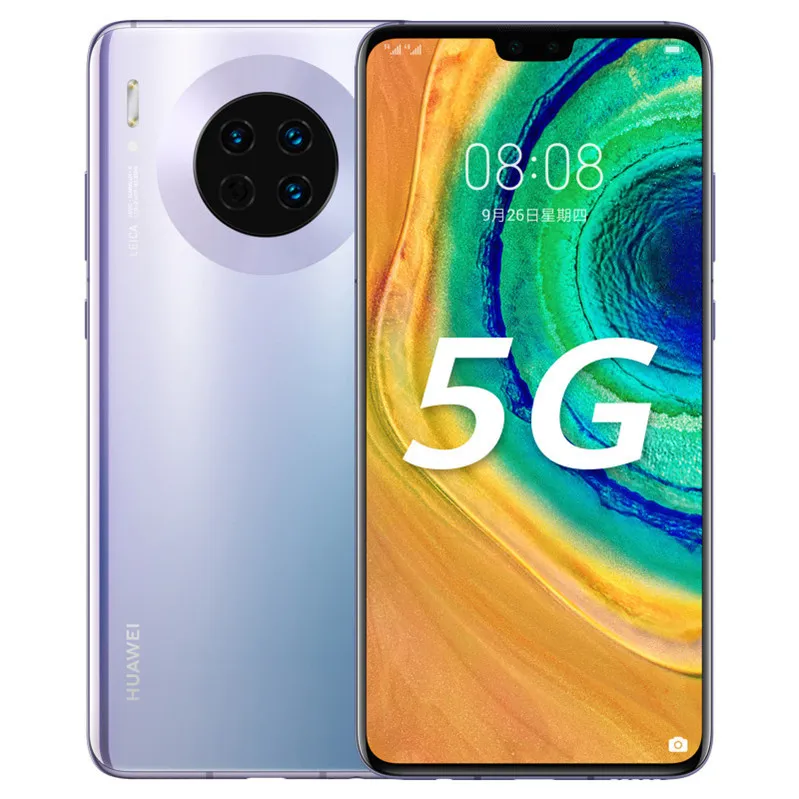 Oryginalny Huawei Mate 30 5g Telefon komórkowy 8GB RAM 128GB 256GB ROM Kirin 990 OCTA Core 40.0mp AR NFC 4200MAH Android 6.62 "OLED Pełny ekran Dalek