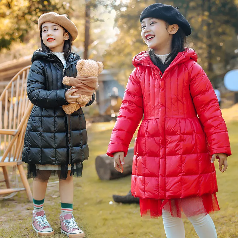 OLEKID Winter Down Veste pour filles a capuche chaude longue fille manteau d exterieur 3 12 ans enfants adolescentes Parka 201106